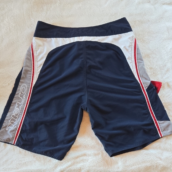 O'Neill Other - O'Neill Men's 34Navy Board Shorts Gray Red White Accents Pool Summer Surf Skate